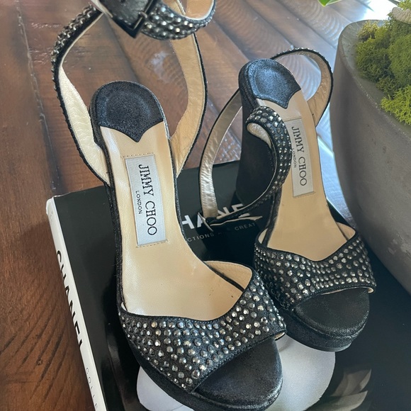 Beautiful Studded wedges . Hard to find Jimmy Choo - Picture 3 of 6